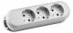 Bachmann Tischsteckdose, 3xDosen(CEE7)-> ohne Zuleitung, weiß, SMART