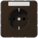 Jung CD1520KINABR SCHUKO socket 16 A 250V SAFETY+Duroplast series CD brown