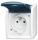 Busch Jaeger 2CKA002017A0762 BJ m.Erdungsstift 20MW-53-500 outlet u.Steckanschluss ocean gray / cyan
