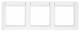 Berker 10236019 Rahmen 3fach mit Beschriftungsfeld Q.1 polarweiß samt
