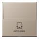 Jung A590CARDCH hotel card switch without button insert series A champagne