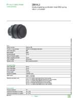 Datasheet for Schneider Electric ZB5AL2, EAN: 3389110906387