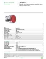 Datasheet for Schneider Electric ZB4BW343, EAN: 3389110889819