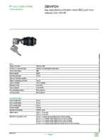 Datasheet for Schneider Electric ZB5AFDA, EAN: 3389110905403