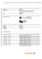 Datasheet for Weidmüller 0273820000, EAN: 4008190142117