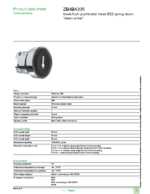 Datasheet for Schneider Electric ZB4BA335, EAN: 3389110120745
