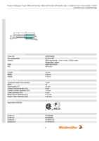Datasheet for Weidmüller 0409700000, EAN: 4008190152222