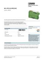 Datasheet for Phoenix Contact 2878722, EAN: 4046356012430