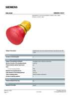 Datasheet for Siemens 3SB20001AC01, EAN: 4011209027640