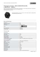 Datasheet for Phoenix Contact 1436314, EAN: 4046356438285