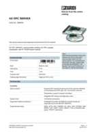 Datasheet for Phoenix Contact 2985945, EAN: 4046356103497