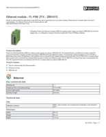 Datasheet for Phoenix Contact 2891013, EAN: 4046356076043