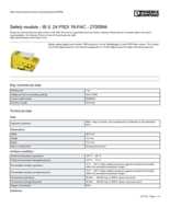 Datasheet for Phoenix Contact 2700994, EAN: 4046356678995