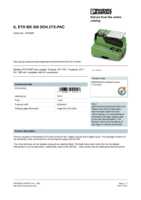 Datasheet for Phoenix Contact 2703981, EAN: 4046356041157