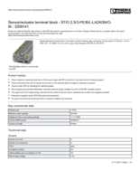 Datasheet for Phoenix Contact 3209141, EAN: 4046356143509