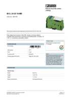 Datasheet for Phoenix Contact 2897156, EAN: 4046356148207