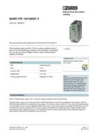 Datasheet for Phoenix Contact 2866679, EAN: 4046356307895