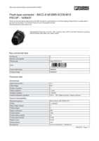 Datasheet for Phoenix Contact 1436437, EAN: 4046356438384