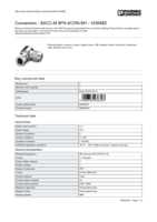 Datasheet for Phoenix Contact 1436482, EAN: 4046356436397