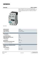 Datenblatt zu Siemens 3RV10110BA15, EAN: 4011209381681
