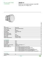 Datasheet for Schneider Electric ZB4BA18, EAN: 3389110887716