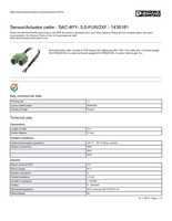 Datasheet for Phoenix Contact 1436181, EAN: 4046356432436