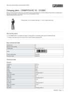 Datasheet for Phoenix Contact 1212061, EAN: 4046356453936