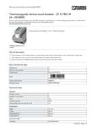 Datasheet for Phoenix Contact 0916605, EAN: 4046356449014