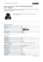 Datasheet for Phoenix Contact 1437009, EAN: 4046356438575