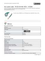 Datasheet for Phoenix Contact 1416295, EAN: 4046356475891