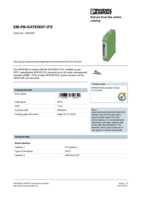 Datasheet for Phoenix Contact 2297620, EAN: 4046356319652