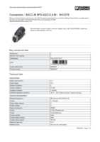 Datasheet for Phoenix Contact 1441079, EAN: 4046356515962