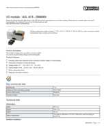 Datasheet for Phoenix Contact 2688064, EAN: 4046356501460