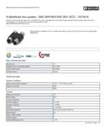 Datasheet for Phoenix Contact 1417414, EAN: 4046356525138