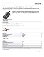 Datasheet for Phoenix Contact 1452547, EAN: 4046356553889