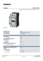 Datasheet for Siemens 3RV16111CG14, EAN: 4011209535220