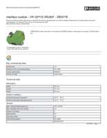 Datasheet for Phoenix Contact 2903778, EAN: 4046356796538