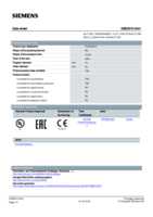 Datasheet for Siemens 3SB29100AH, EAN: 4011209029033