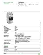 Datasheet for Schneider Electric GB2DB06, EAN: 3389110865417