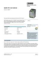 Datasheet for Phoenix Contact 2866721, EAN: 4046356113564