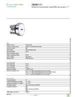 Datasheet for Schneider Electric ZB4BA131, EAN: 3389110887600