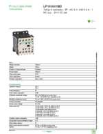 Datasheet for Schneider Electric LP1K0601BD, EAN: 3389110363210