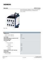 Datasheet for Siemens 3TG10010AL2, EAN: 4011209044968