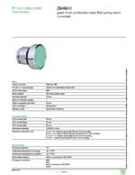 Datasheet for Schneider Electric ZB4BA3, EAN: 3389110895742