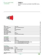 Datasheet for Schneider Electric ZB4BC4, EAN: 3389110888454