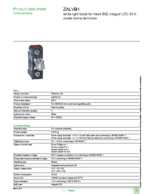Datenblatt zu Schneider Electric ZALVB1, EAN: 3389110115093