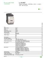 Datasheet for Schneider Electric LC1D18E7, EAN: 3389110349429