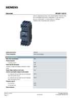 Datasheet for Siemens 3RV28110JD10, EAN: 4011209767812