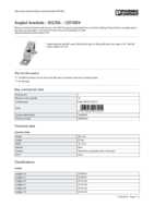 Datasheet for Phoenix Contact 1201604, EAN: 4017918017415