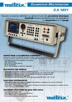Datasheet for Chauvin Arnoux CX1651